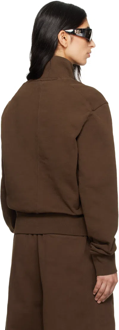 Entire Studios Port Pullover Sweatshirt In Brown