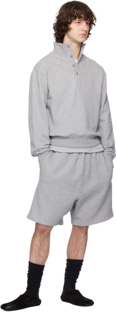 Entire Studios Gray Port Pullover Sweatshirt In Gray