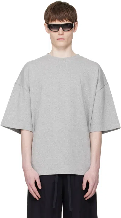 Entire Studios Gray Heavy Boxy T-shirt In Gray