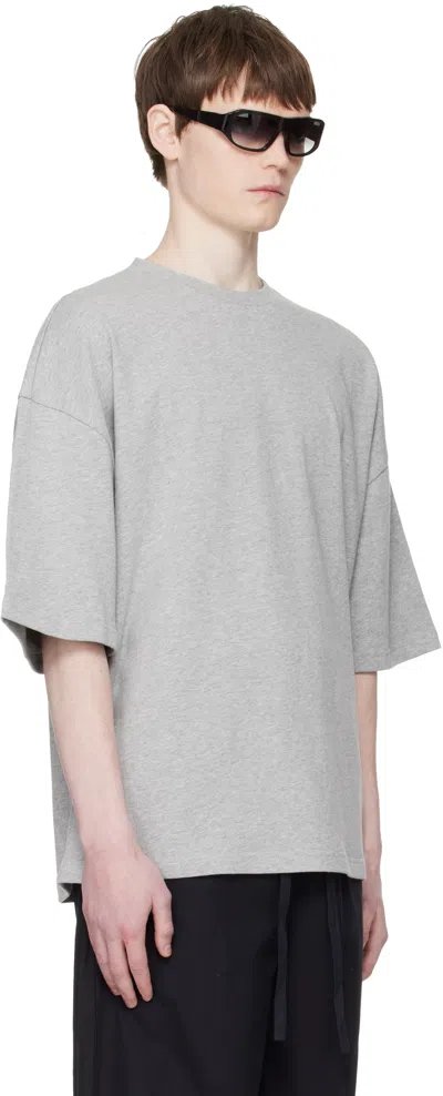 Entire Studios Gray Heavy Boxy T-shirt In Gray