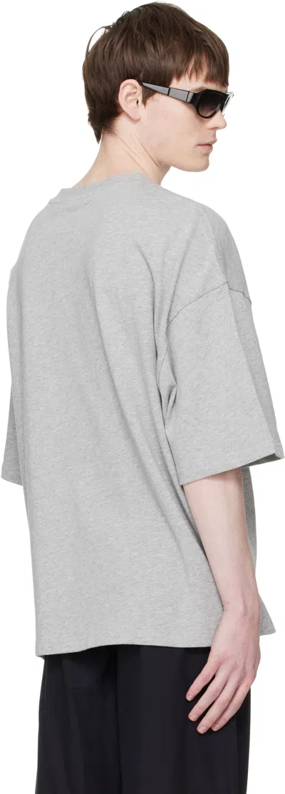 Entire Studios Gray Heavy Boxy T-shirt In Gray