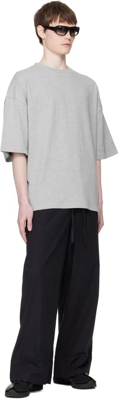 Entire Studios Gray Heavy Boxy T-shirt In Gray