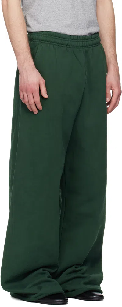 Entire Studios Green Full Sweatpants In Green
