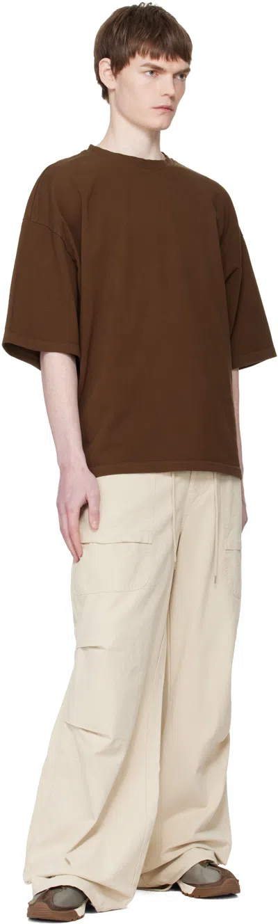 Entire Studios Brown Heavy Boxy T-shirt In Brown