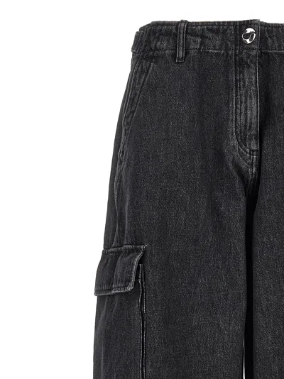 Coperni Women Tailored Wide Leg Cargo Pants In Black
