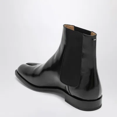 Maison Margiela Black Tabi Chelsea Ankle Boots Men In Multi