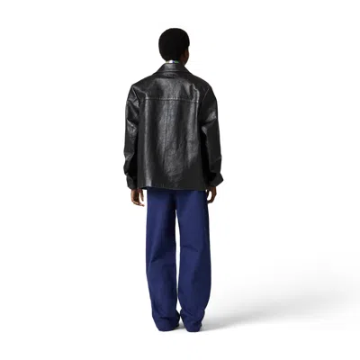 Miu Miu Leather Jacket In Black