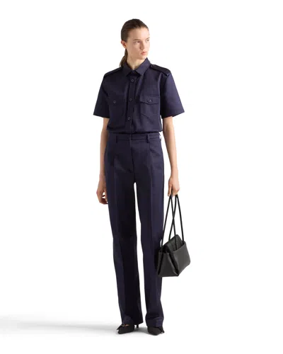 Prada Chino Pants In Black