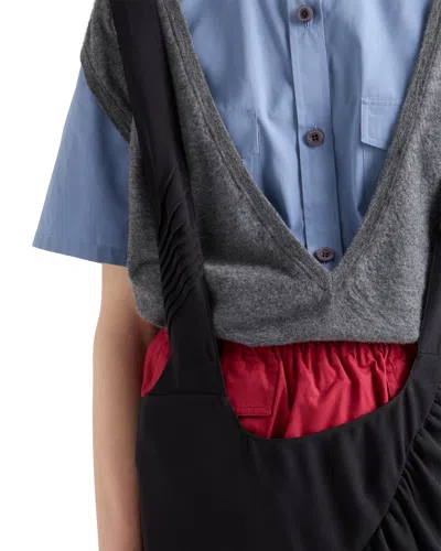 Prada Kaschmir-pullunder Mit V-ausschnitt In Gray