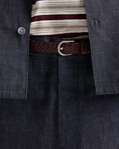 Prada Raw Denim Bermudas In Blue