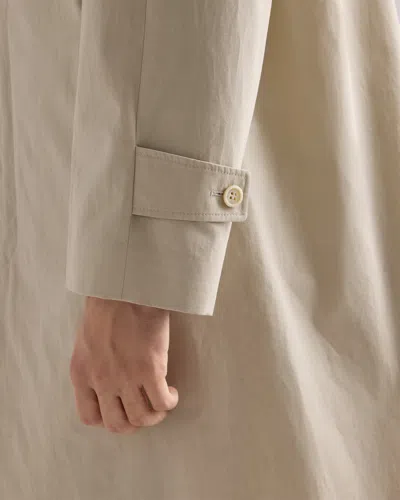 Prada Single-breasted Coat In Neutral