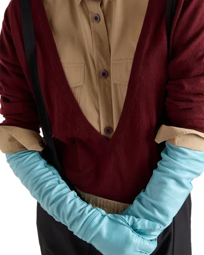 Prada Pullover Aus Kaschmir Mit V-ausschnitt In Red