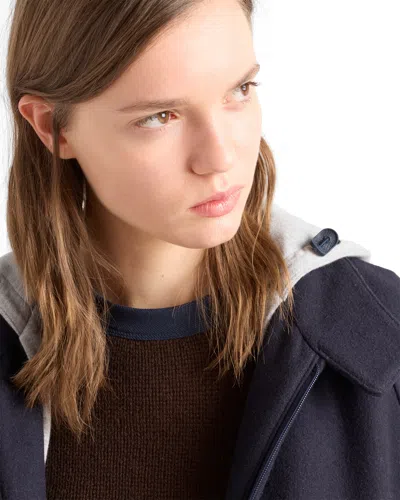 Prada Rundhalspullover Aus Kaschmir In Brown