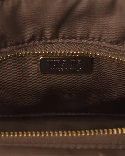 Prada Explore Medium Re-nylon Shoulder Bag With Flap In Brown