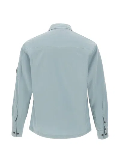 C.p. Company C.p.company Organic Cotton Overshirt In Blue