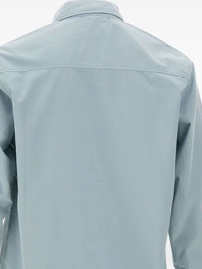 C.p. Company C.p.company Organic Cotton Overshirt In Blue