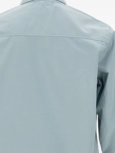 C.p. Company C.p.company Organic Cotton Overshirt In Blue