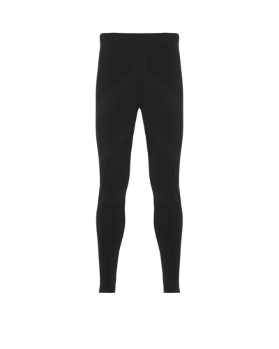 Prada Techno Knit Technical Pants In Black