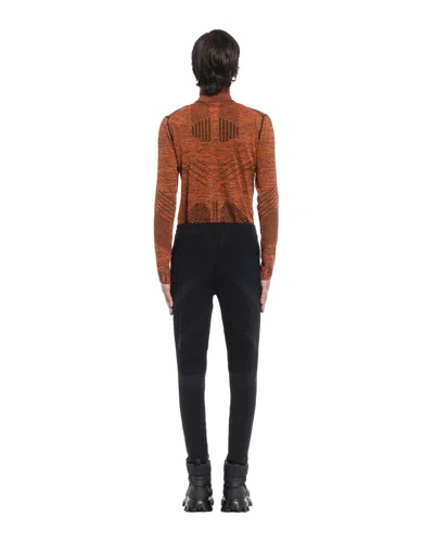 Prada Techno Knit Technical Pants In Black