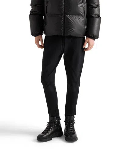 Prada Technical Knit Pants In Black