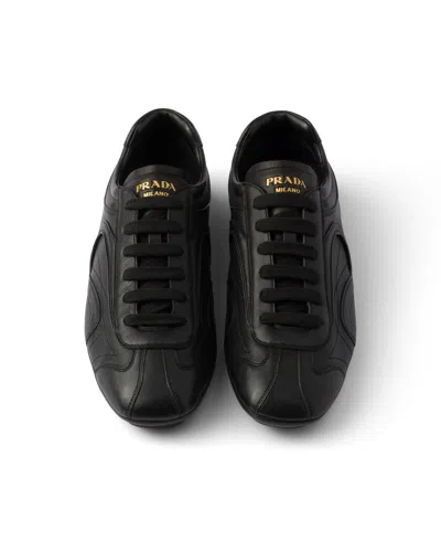 Prada Black Suede And Re Nylon Montecarlo Re Edition 2005 Sneakers In Multi