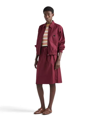 Prada Poplin Jacket In Red