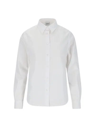 Aspesi Structured White Shirt With Button-down Front In White