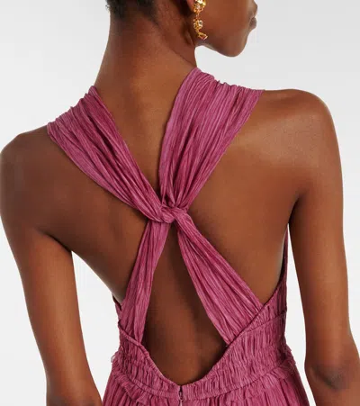 Ulla Johnson Freesia Sleeveless Silk Chiffon Gown In Pink