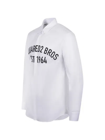 Dsquared2 Logo Shirt In White