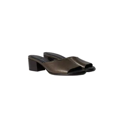 Lemaire Square Heeled Mules 55mm Dark Brown