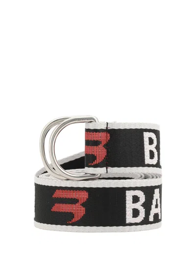 Balenciaga Multicolor Polyester Regular Belt In Black