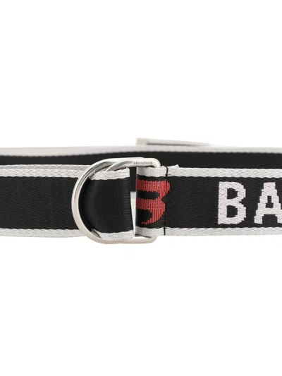 Balenciaga Multicolor Polyester Regular Belt In Black