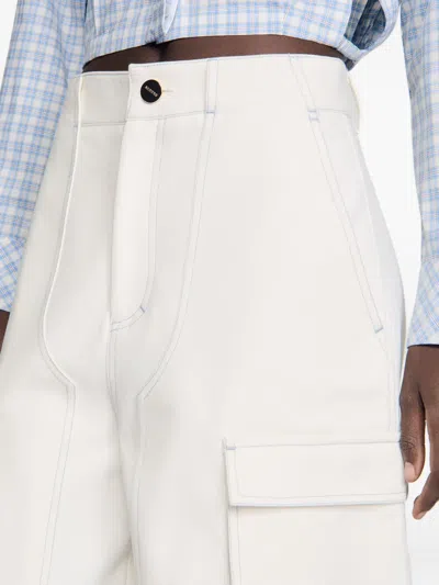 Sandro Cargo-pocket Shorts In White