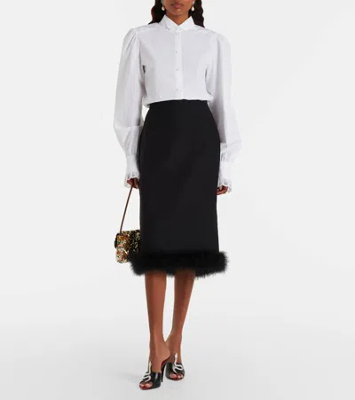 Valentino Garavani 105mm Strass Snake Leather Mule Pumps In Black