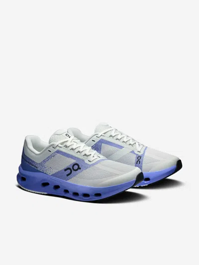 On Running Kids Cloudsurfer Trainers In Blue