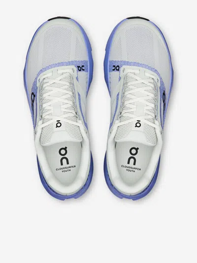 On Running Kids Cloudsurfer Trainers In Blue