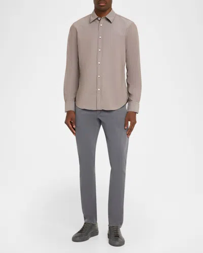 Rag & Bone Tomlin Stretch Dobby Button Front Shirt In Gray