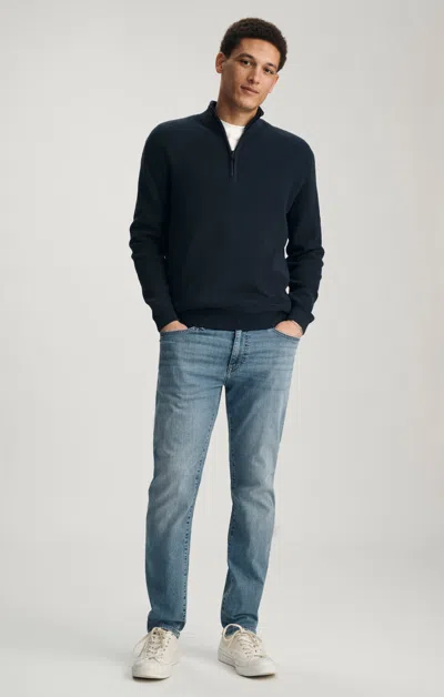 Mavi Half Zip Sweater In Total Eclipse In Blue