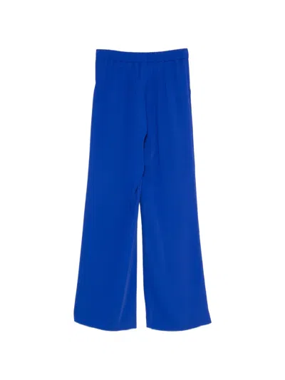 P.a.r.o.s.h Elasticated Palazzo Pants In Blue