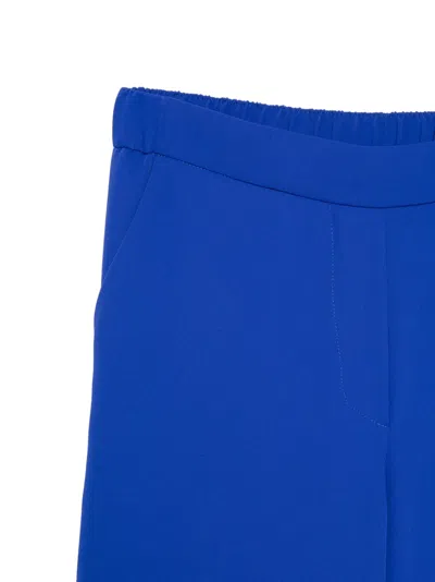 P.a.r.o.s.h Elasticated Palazzo Pants In Blue