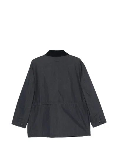 Dunst Flap-pocket Collar Jacket In Blue