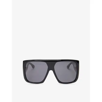 Victoria Beckham Square-frame Sunglasses In Black