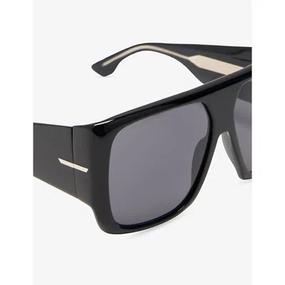 Victoria Beckham Square-frame Sunglasses In Black