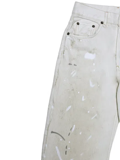 Acne Studios Belt Loop Jeans In White