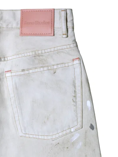 Acne Studios Belt Loop Jeans In White