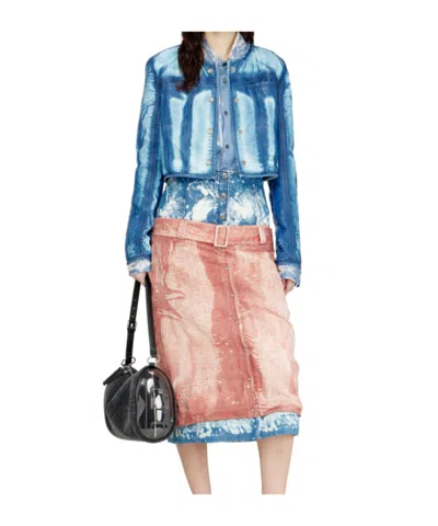 Diesel Buttoned Denim Jacket In Blue