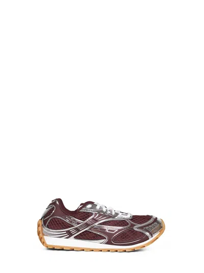 Bottega Veneta Men Fondant And Silver Technical Fabric And Mesh Orbit Sneakers In Multi