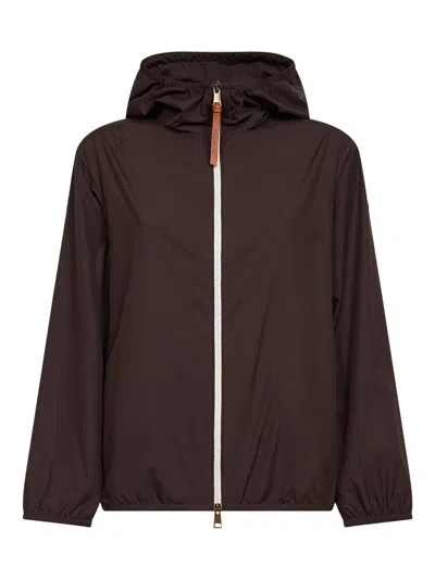 Moncler Fegeos Technical Jacket In Brown