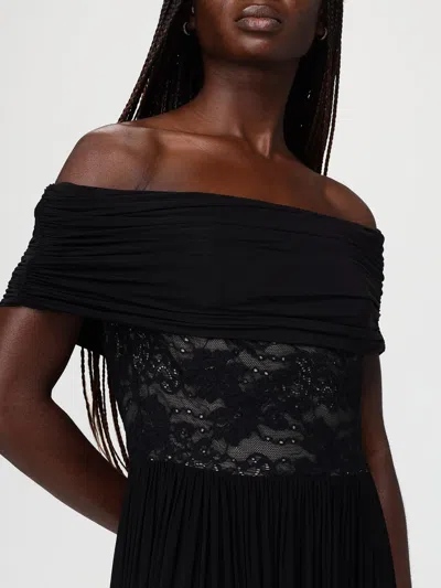 Zimmermann Off-the-shoulder Lace-trimmed Gathered Stretch-jersey Maxi Dress In Black