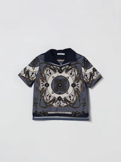 Dolce & Gabbana Cargo-print Poplin Shirt In Multi